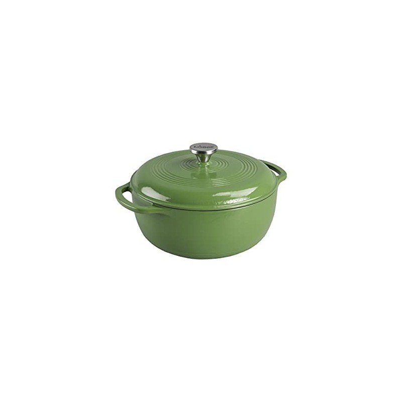 Lodge 6 Quart Enameled Cast Iron Dutch Oven with Lid