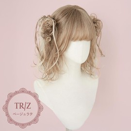Bright Lala lw3002-TRZ Wig, Lolita, Twin Tails, Pink, Blonde Hair, Cute, Bug, Natural, Gothic Lolita Curl