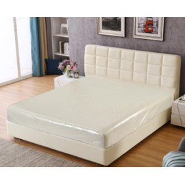 Home Beyond & HB design - 2 Pack Mattress Bag - Heavy Duty Waterproof Clear Plastic Mattress Bag Cover for Moving Storage Disposal - Full or Double Size, 54x95 Inch