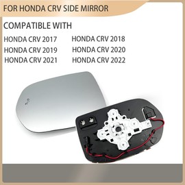 For Honda CRV 2017 2018 2019 2020 2021 2022 Driver Side Mirror,Left Side Mirror Glass | Heated | w/Backing Platew/Blind Spot Detection System| w/Mounting Bracket