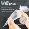 JRSHIRLEYLTD 100 Pieces Disposable Icing Bags Pastry Bags and Nozzles
