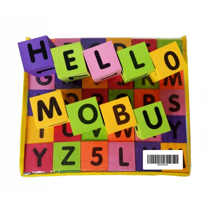 MOBU Foam Building Blocks 30PCS Learning Letters Alphabet Blocks Puzzle,
