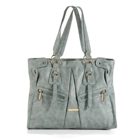 timi & leslie Dawn 7-Piece Diaper Bag Set, Cloud Blue