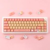 TYRIXKI PBT Keycaps 138 Keys Cute Keycaps Dye-Sublimation Dessert Pig