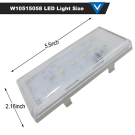 Upgraded W10515058 LED Light SET Compatible for Whirlpool Kenmore Maytag Refrigerators Replaces 3021142, AP6022534, PS11755867, WPW10515058, W10522611, W10465957