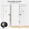 HOSOM 2 Pack Dummy Door Knob Matte Black Dummy Door