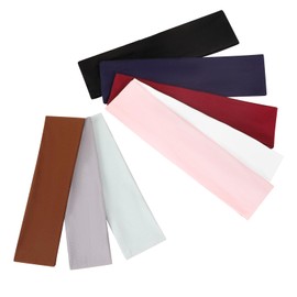 Fishinsea Fishinsea 8 Pack Sport Headbands for Women, Elastic Soft Fabric Non-Slip Hair Bands Hair Warp for Daily Workout Yoga Running Sports