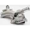 Aluminum Engine Coolant Thermostat Housing Water Outlet Compatible with 2011-2016