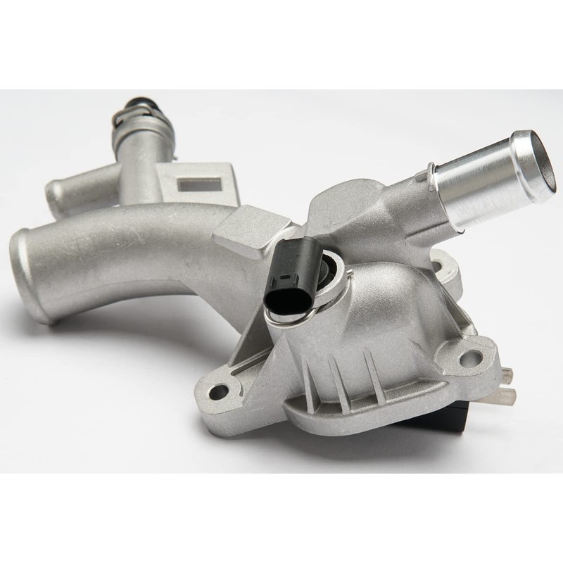 Aluminum Engine Coolant Thermostat Housing Water Outlet Compatible with 2011-2016