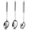 Serving Spoon Large Set, Cooking Spoon Stainless Steel Mixing Spoon