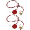 Micro Traders 2pcs 1/4" Guitar Piezo Pickup Harness Compatible with