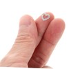 Healeved 10pcs Rhinestones Nail Charms Heart-Shaped Nail Decorations Creative Accessories