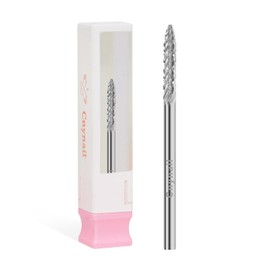 Cnynail 3/32" Under Nail Cleaner Bit Medium Grit Carbide Cuticle Cleaner Bit for Electric Nail Drills – Professional Manicure Tool for Nail Salons and Home Use (M Grit. Silver)