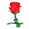 Jewelry Box Rose Shaped Rhinestone Delicate Retro Ring Earring Storage