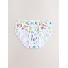 NEXT Floral Briefs - Pack of 7, Pink/Blue, 2 -