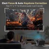 Smart Mini Projector with WiFi 6 and Bluetooth, Android 13