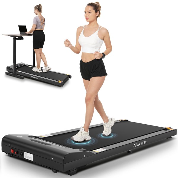 ANCHEER Under Desk Treadmill, 300lb Capacity, 2.5HP Portable 2 in