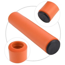 Non Slip Comfort Bike Handlebar Grips, Lightweight Bike Handle Grips, Bike for Most for MTB(Orange)