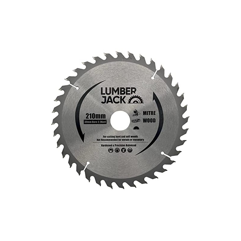 LUMBER JACK TCT Circular Wood Saw Blade 210mm x 30mm