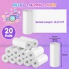 JIANTA 20 Rolls Thermal Paper 57 mm x 25 mm,