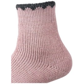 Piarini 1 Pair Terry Socks with Alpaca and Wool Content, Thick Warm House Socks, Winter Women's Terry Towelling Socks, Breathable, rose