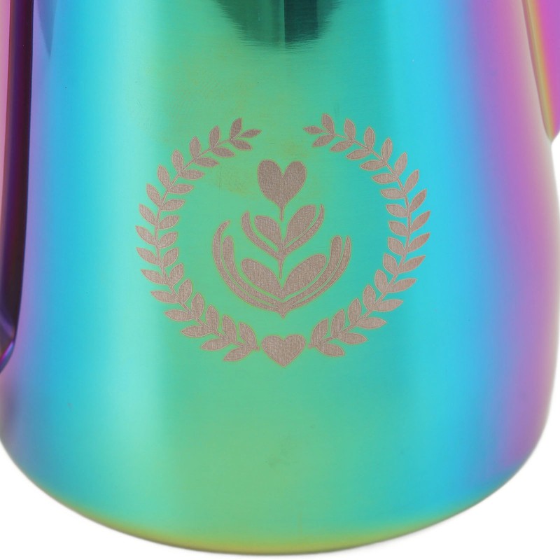 Frothing Pitcher 304 Stainless Steel Pull Flower Cup Coffee Milk