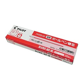 Pilot Ballpoint Pen Refill, BVRF-8F-R, 0.7mm, 10pcs, Red