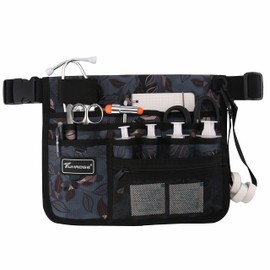 Ash Leaves Multifunctional Medical Kit Bag: Nurse Waist Pocket Storage Bag