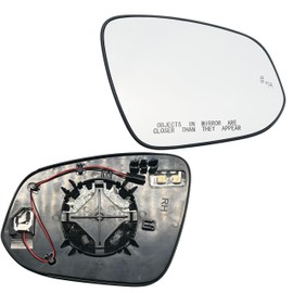 Passenger Right Side Mirror Glass Heated W/Blind Spot for 2014 2015 2016 2017 2018 2019 2020 2021 2022 2023 2024 2025 Toyota Highlander Without Auto Dimming (2PIN)