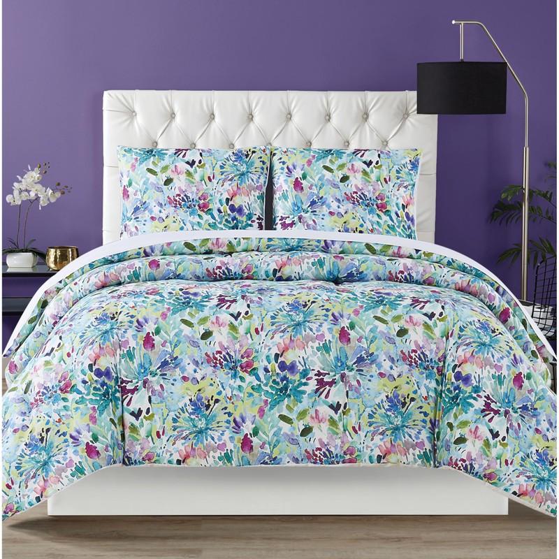 Christian Siriano NY® Dhalia Botanical Floral Cotton 3-Piece Full/Queen Duvet