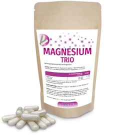 Magnesium Trio capsules with magnesium taurate, magnesium bisglycinate, magnesium citrate and L-threonine, ideal for a target group interested in mental health.
