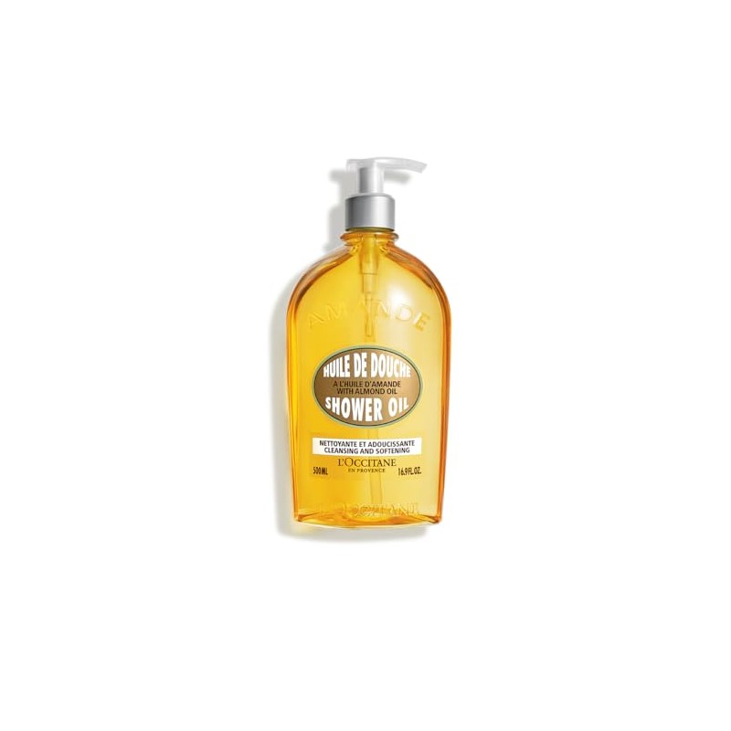 L'Occitane Cleansing & Softening Almond Shower Oil, 16.9 Fl. oz.