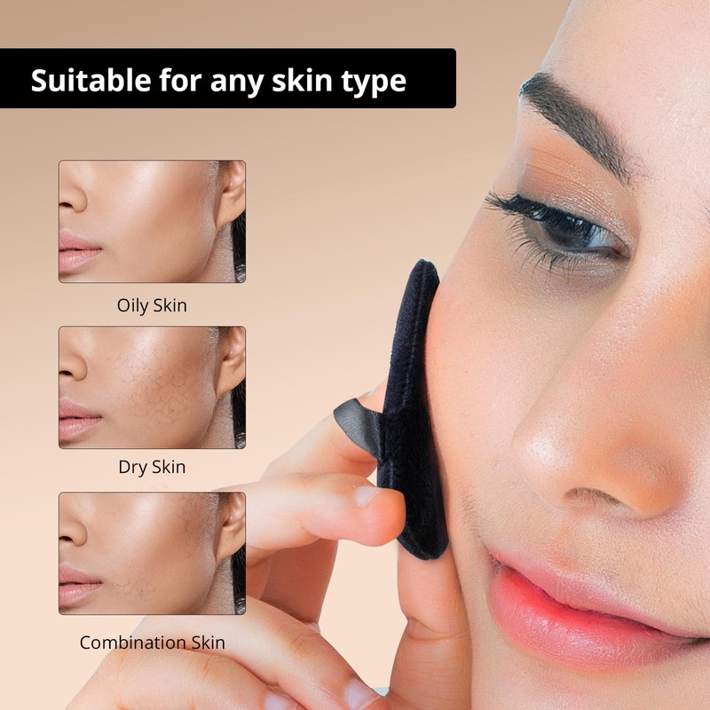 BEAKEY 12pcs Powder Puff Face Powder Triangle Makeup Puff Loose