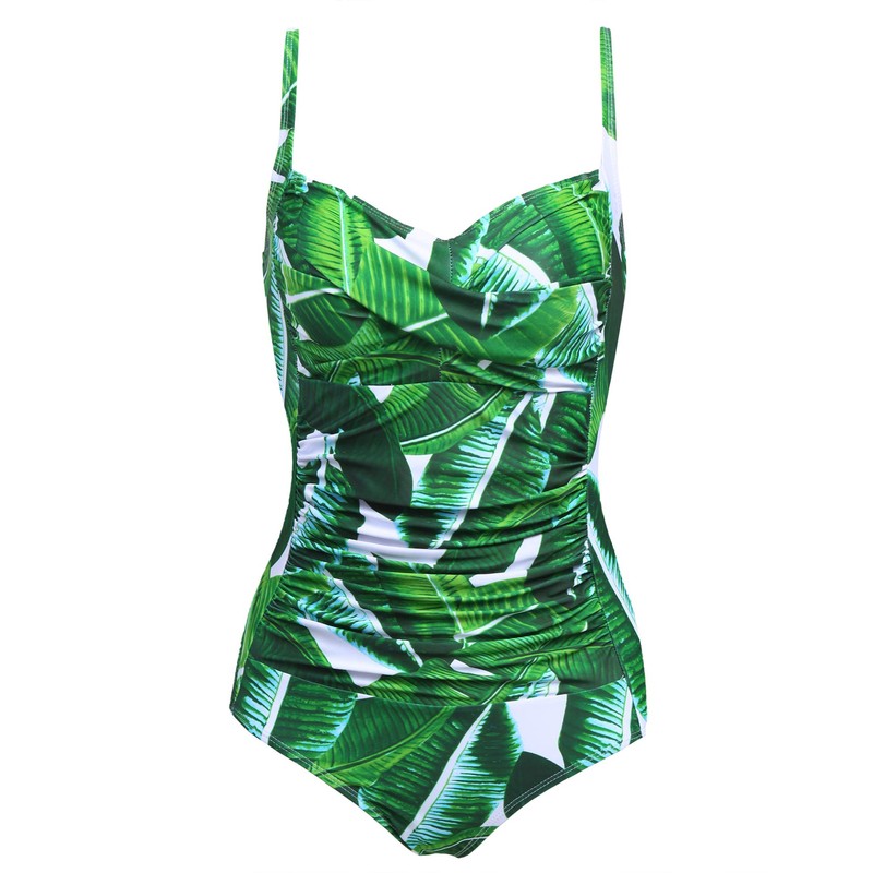 Ekouaer - Traje de baño de una pieza para mujer