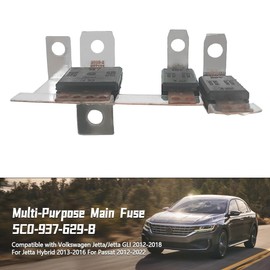 GOLACOD 250 AMP Main Fuse 5C0937629B (5C0-937-629-B) - Multi-Purpose High-Current Fuse Compatible with Volkswagen Jetta/Jetta GLI 2012-2018, Jetta Hybrid 2013-2016, Passat 2012-2022