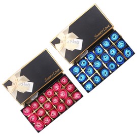 minkissy Flower Soap Box Soaps Creative Mothers Day 18 Flowers for Mom or Girlfriend Color