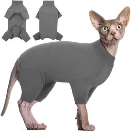 XFSRG Recovery Suit Cat Pets Protection Long Sleeve Clothing Recovery Suit Lick After Surgery Keep Warm Cat Recovery Suit