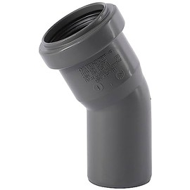 Pipe Elbow 40 mm Suitable for Waste Water Pipe for Drainage Bend 30 Degrees Plastic Pipe