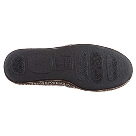 Acorn Women's Woven Trim Moc Slipper, Stormy Grey, Small