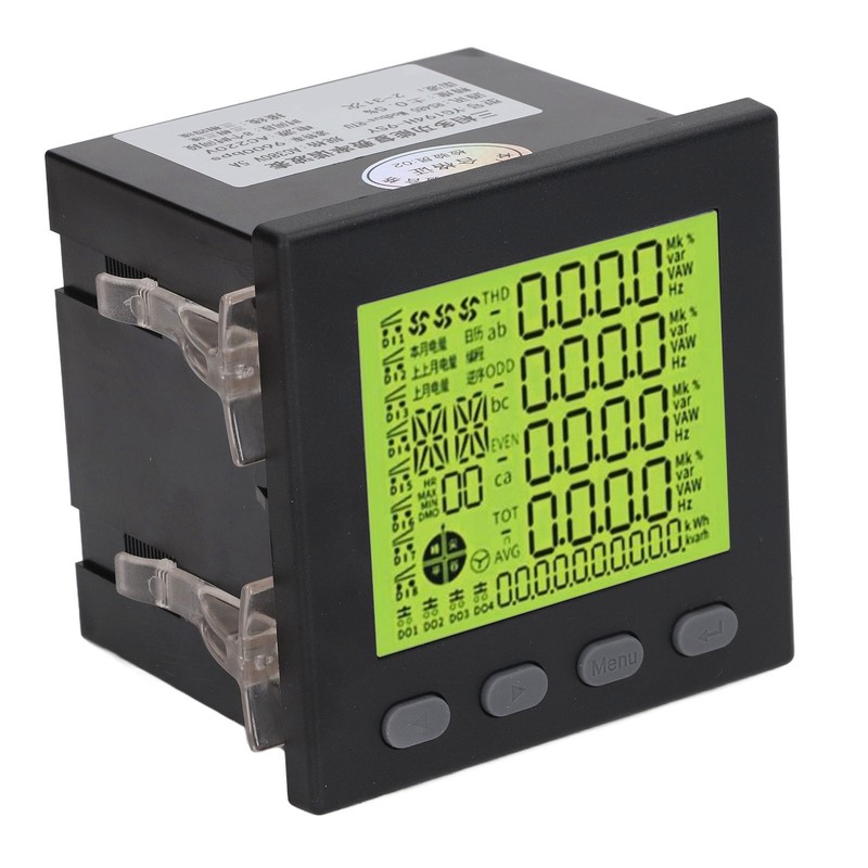 3 Phase Power Meter Multifunctional Volt Power Energy Meter Electrical