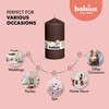 BOLSIUS 4 Maroon Pillar Candles - 3x6 Inches - Individually