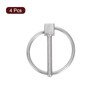 uxcell 4Pcs 1/8" x 1" Linch Pin with Ring, Stainless