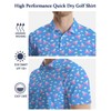 AYUNIX Golf Shirts for Men Funny Flying Polo Shirts Performance