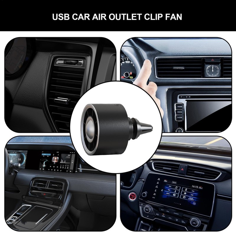 Car Vent Fan | Light up Car Fan for Air