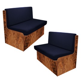 BIETYONE Rv Dinette Cushion Covers,Printing Stretchable Camper Cushion Cover,RV Cushion Slipcover,Rv Couch Cover Replacement for RV Camper Car Bench,2 Backrest Covers and 2 Bench Covers (Navy Blue)