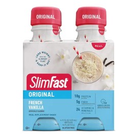 Bebida Proteica SlimFast Sabor Vainilla Francesa 4 Botellas                                                                                           