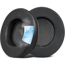 SOULWIT Kühlgel Ersatzpolster Ersatz Ohrpolster für EKSA E1000/E1000 V2 USB Gaming-Headset, Polster mit Eisesseidenstoff, Hochdichteschaum