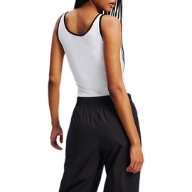 Karl Lagerfeld Jeans Women's Ribbed Body Vest, White, M