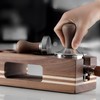 EFUTURETIME Tamper Station 51-54 mm Espresso Tamper Station Walnut Wood