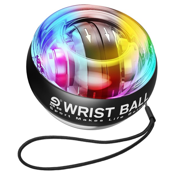 JIN BD Wrist Trainer Ball Auto-Start Wrist Strengthener Gyroscopic Forearm